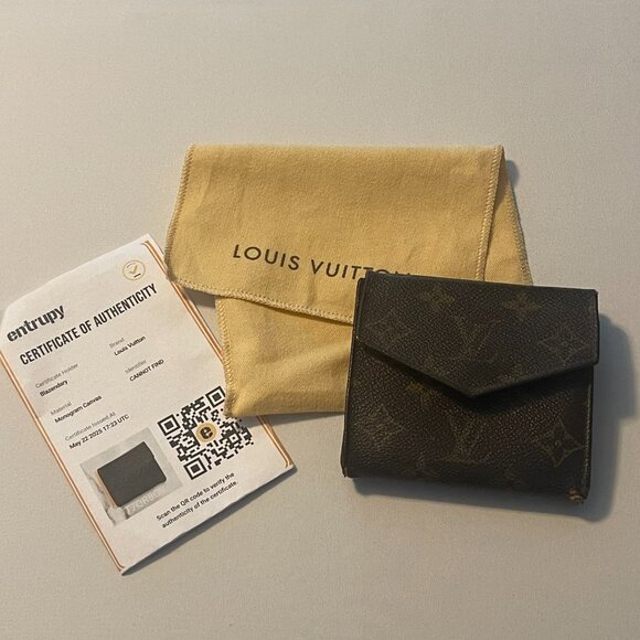 Louis Vuitton Handbags - Vintage Louis Vuitton Trifold Monogram Wallet Unisex From Japan COA Included